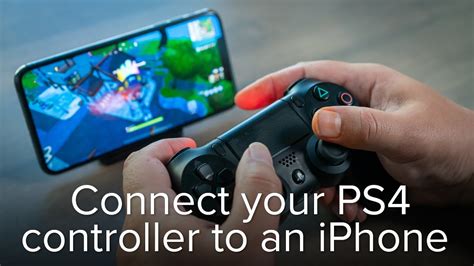 How To Pair A Ps4 Dualshock 4 Controller With An Iphone Or Ipad Youtube