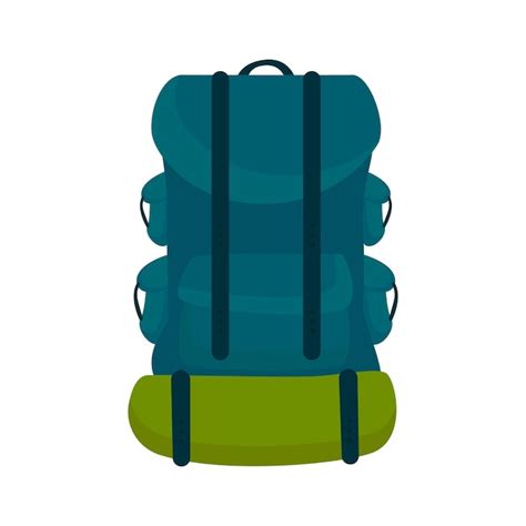 Premium Vector Tourist Backpack Flat Icon Colored Vector Element From