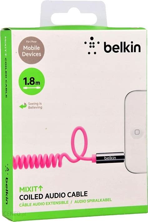 Belkin Mixit Coiled Audio Kabel Jack 3 5mm 1 8m Opinie I Ceny Na Ceneo Pl