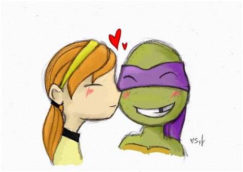 Donnie and April by SylvieNe on DeviantArt