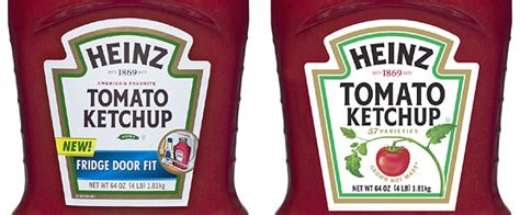 Heinz Ketchup Back Label