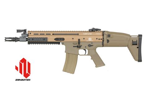 Fn Scar L Subcarbine Replica With Rps Eshooter Etu Tan Cybergun