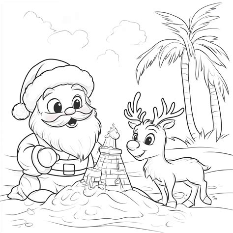 Desenhos De Renas Para Colorir E Imprimir