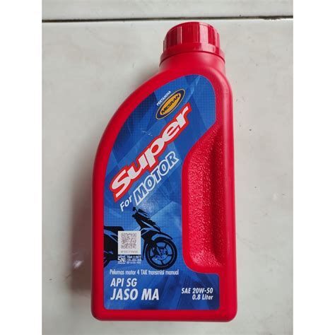 Jual Oli Mesin Motor Pertamina Mesran Super 20w 50 0 8 L 800 Ml Resmi