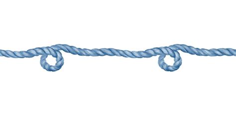 premium photo seamless border loop  nautical rope blue  white