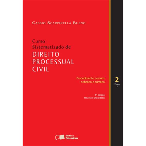 Livro Curso Sistematizado De Direito Processual Civil 2 Procedimento