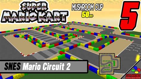 Super Mario Kart Mushroom Cup 50cc 5 Snes Mario Circuit 2 1