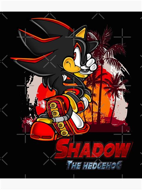 "Shadow The Hedgehog " Poster for Sale by PlayTimeUp | Redbubble