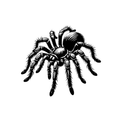 Tarantula Silhouette Vector Illustration Premium Ai Generated Vector