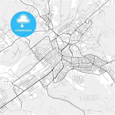 Vector Pdf Map Of T Rgu Mure Romania Hebstreits Sketches