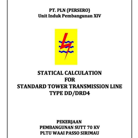 Jual Contoh Laporan Tower Transmisi Kv Halaman Kota Depok