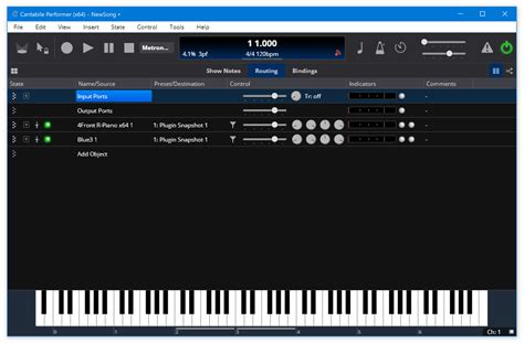 Song And Rack States Cantabile Software For Performing Musicians