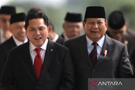 Erick Thohir Paling Potensial Jadi Bacawapres Prabowo ANTARA News