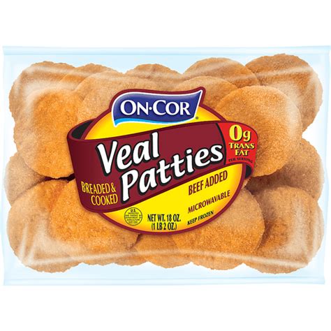 On•cor® Veal Patties 18 Oz Package Lamb And Veal Foodtown