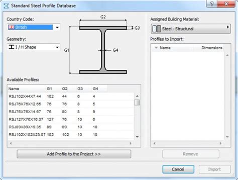 Cadimage Blog » Import Standard Steel Profiles