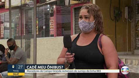 Moradores de Campo Grande reclamam de sumiço da linha 883 Bom Dia Rio