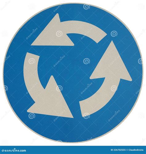 Isolated Roundabout Sign Stock Photo Cartoondealer