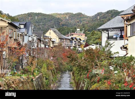 Suburban Japanese Homes Typical Residential Neighborhood In Ukyo Ward