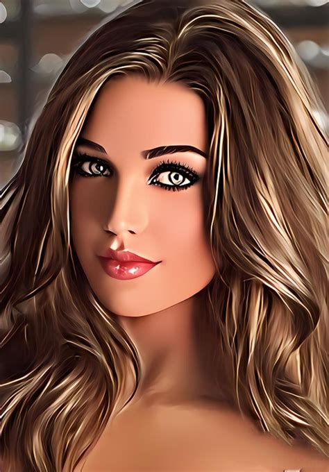 Beautiful Blonde Hair Girl Face Drawing Face Drawings Beautiful