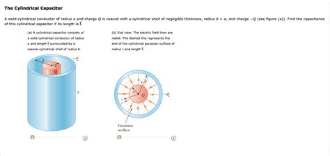 Solved The Cylindrical Capacitor A Solid Cylindrical Chegg