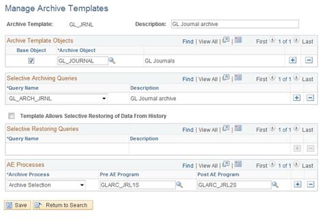 Peoplesoft Journal Archiving Data In Peoplesoft