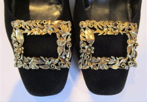 Musi vintage shoe clips with victorian style by dejavuvintageretro