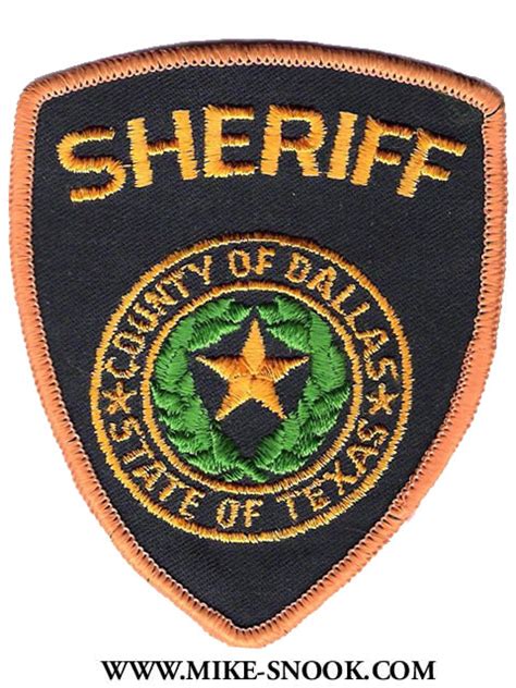 Historical Memorabilia Patches Dallas County Texas Sheriffs Department