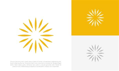 Conception De Logo De Soleil Vecteur Premium