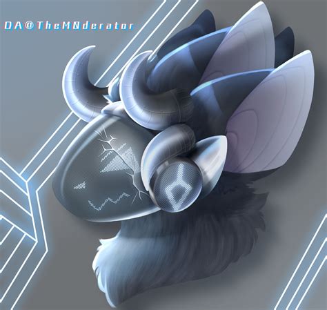 Protogen Oc Headshot By Them0derator On Deviantart