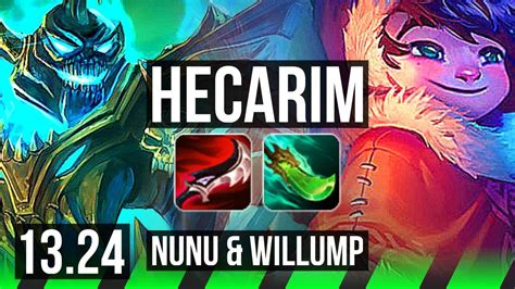 Hecarim Vs Nunu And Willump Jng 12 0 2 66 Winrate Legendary Jp