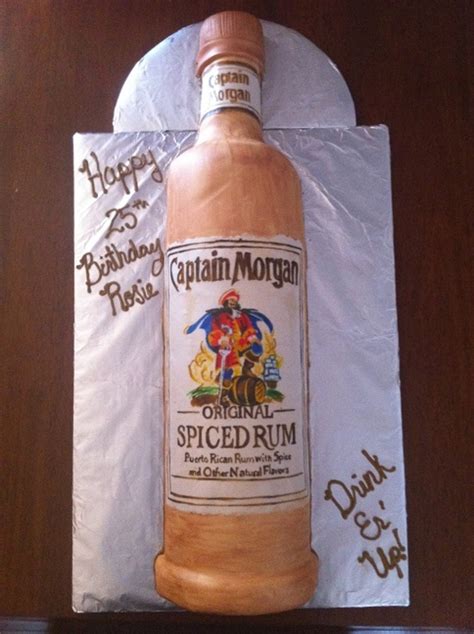 Captain Morgan Spiced Rum Bottle - CakeCentral.com