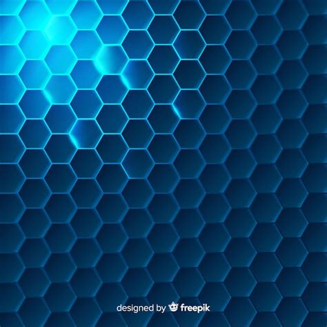 Fondo Abstracto Con Formas Hexagonales Vector Gratis