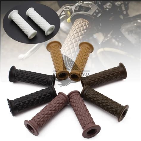 7 8 Retro Vintage Hand Grip Handlebar 5colors For Honda Suzuki