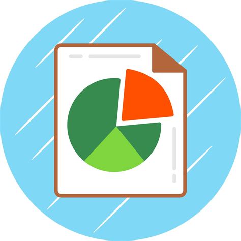 Pie Chart Flat Circle Icon Design 43863415 Vector Art At Vecteezy