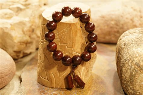 Red Sandalwood Bracelet Red Sandalwood Stretch Bracelet Buddhist