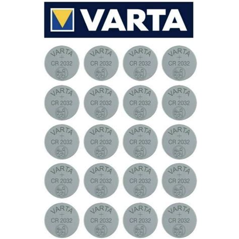 Pile CR2032 VARTA Lot De 10 Piles Lithium 3V CR 2032 3 0 Volts Pile