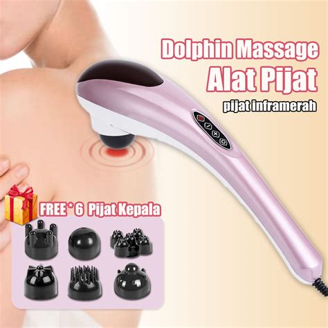 Alat Pijat Elektrik Terapi Infrared Dolphin Massager Alat Pijat