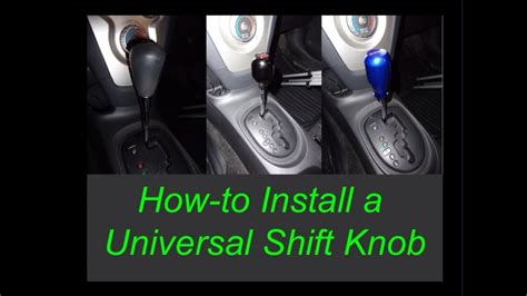 Universal Shift Knob Installation How Todiy Youtube