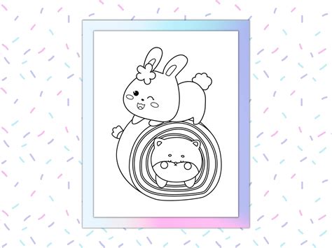 10 Printable Cute Bunnies Coloring Pages Coloring Page Pdf - Etsy