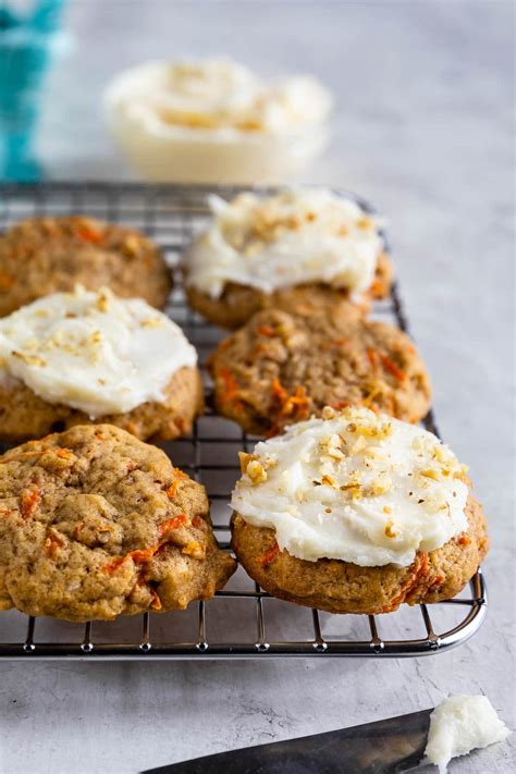 Healthy Carrot Cake Cookies