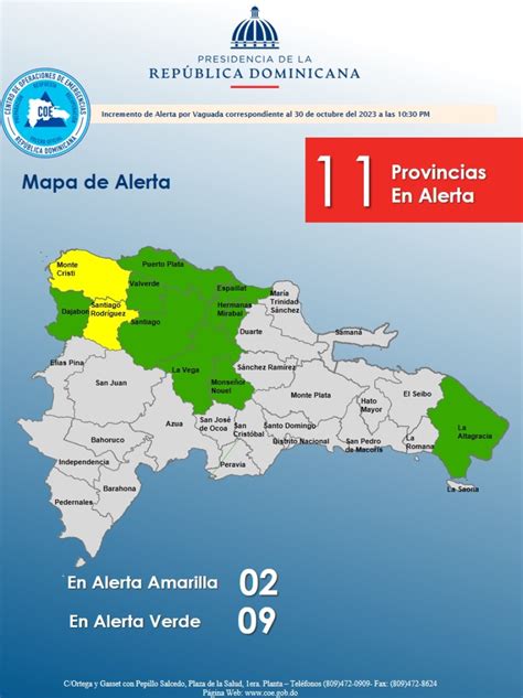 Centro De Operaciones De Emergencias Coe Incremento De Alerta Verde