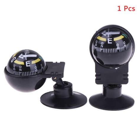 1 Pcs 360 Degree Rotation Navigation Ball Shaped Car Compass With Suction Cetu Ebay