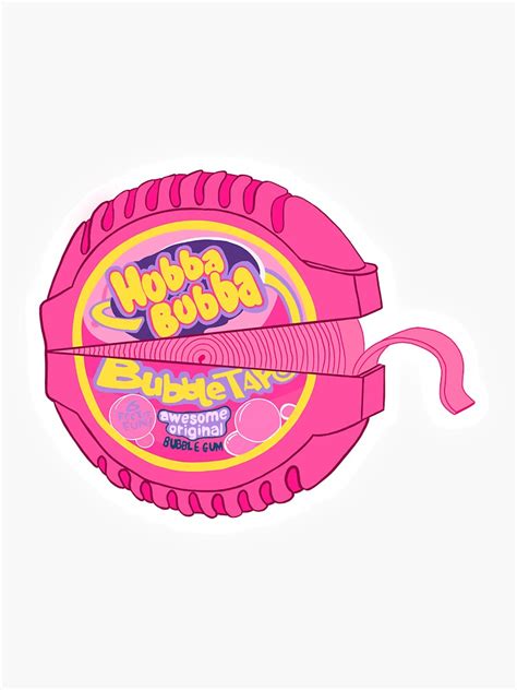 Hubba Bubba B Tch Sticker For Sale By Artsy Amoeba Redbubble