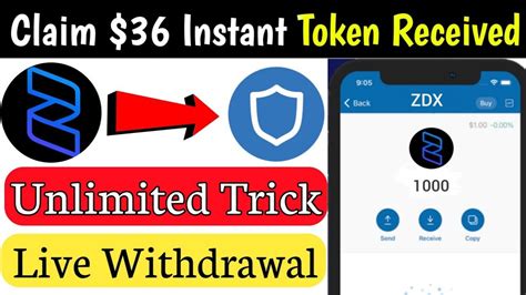 Free Airdrop 36 USDT Trust Wallet Claim 1000 ZDX Token Exchange Loot
