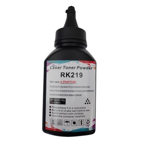 Botella De Recarga Toner Pantum RK219 Compatible mas Chip 1600 Páginas