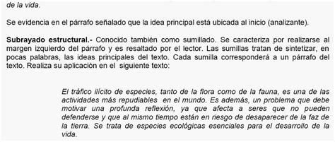 Técnicas y estrategias de comprensión lectora EL SUBRAYADO