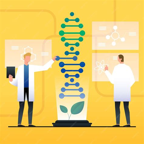 Ilustración De Concepto De Biotecnología Degradado Vector Gratis