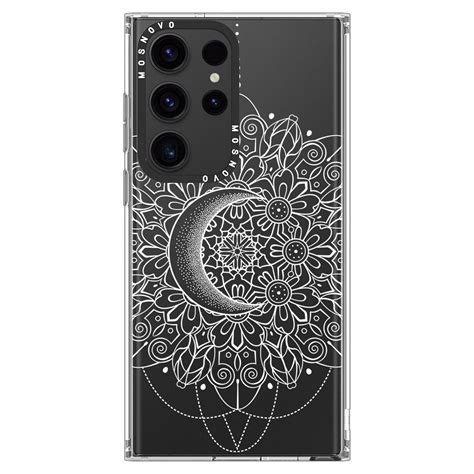 Celestial Moon Mandala Phone Case Samsung Galaxy S23 Ultra Case Mosnovo