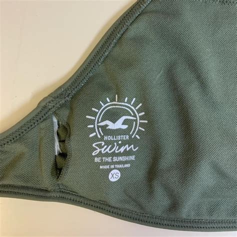 Khaki Hollister Bikini Top Great Condition However Depop