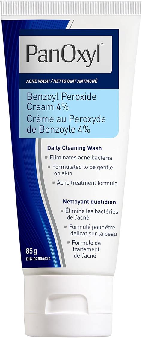 Panoxyl Creamy Acne Wash 4 Benzoyl Peroxide Amazon Ca Beauty And Personal Care